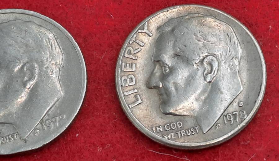1972 and 1978(D) United States 1 Dime  Coins Roosevelt Dime (bid is for Both)