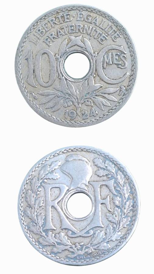 1924 France 10 Centimes