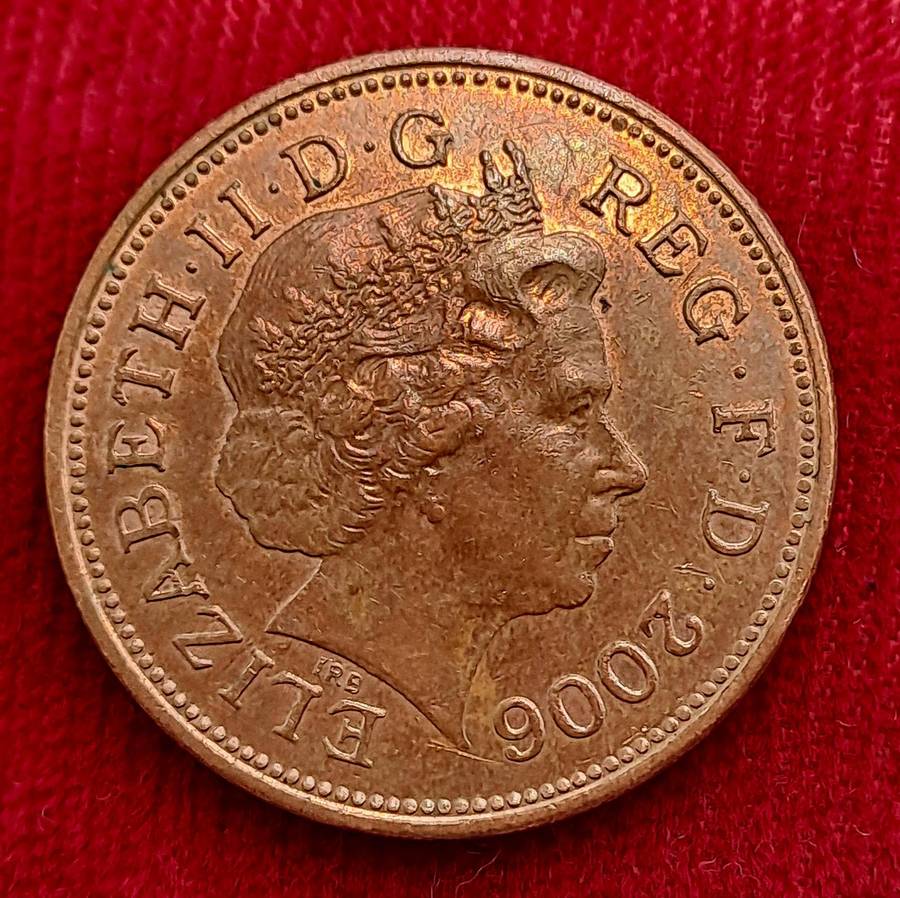 2006 United Kingdom 2 Pence - Elizabeth II 4th portrait, magnetic