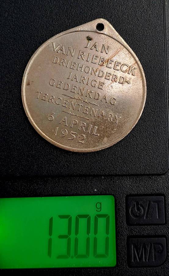 Rare 1952 South Africa Union -Medal - Jan van Riebeeck Tercentenary: School Children