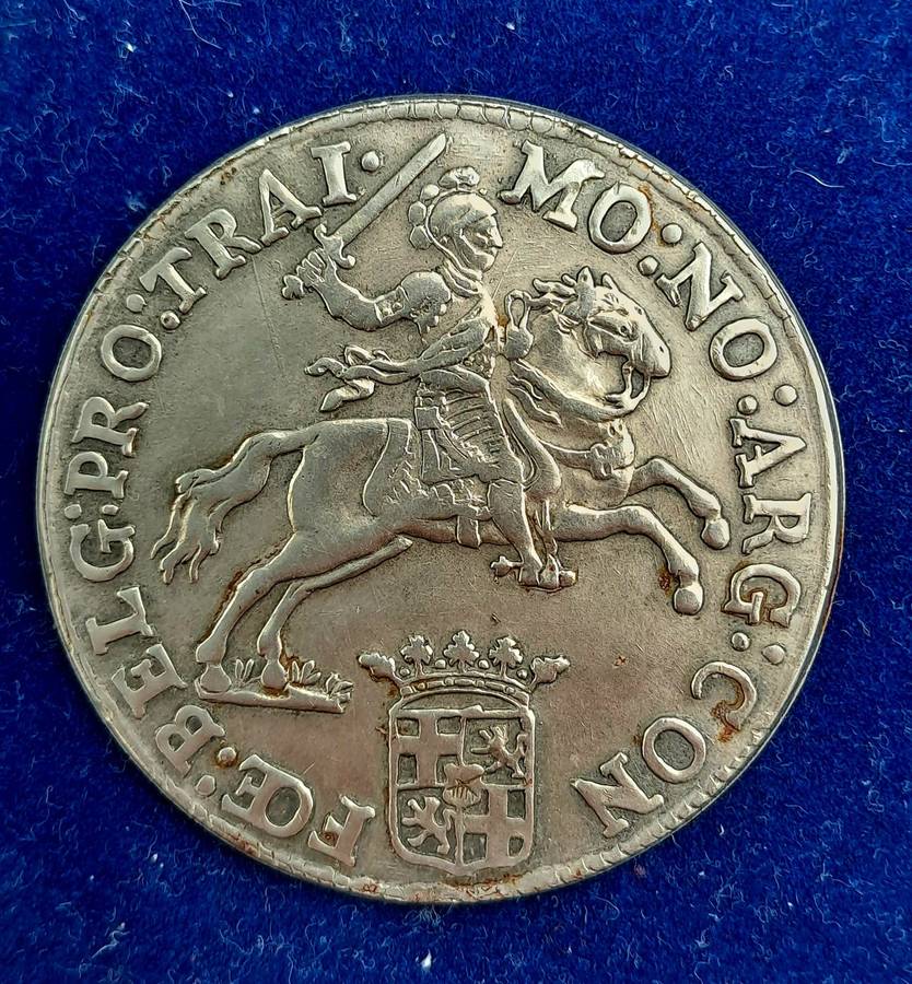 Circa 1960's Riebeeck Coffee Replica Token- Netherlands, Utrecht, Silver Rider Ducaton Replica