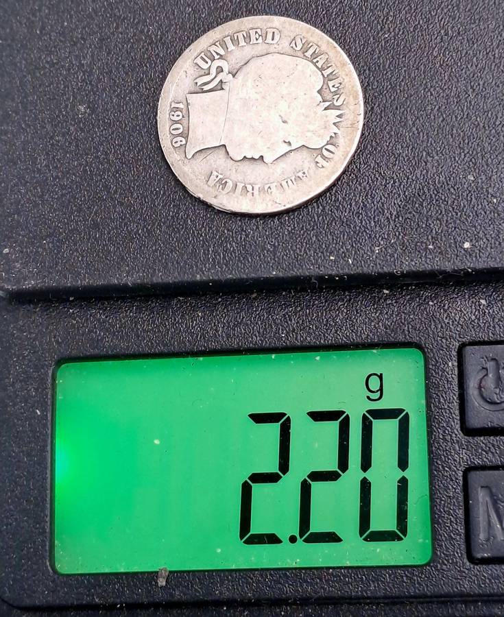 1906 United States of America (Silver .900)1 Dime "Barber Dime"