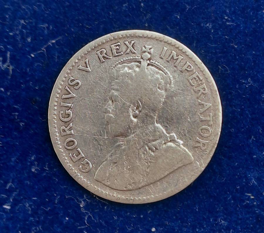 1926 Zuid Afrika (Silver .800) 3 Pence - George V ZUID-AFRIKA 3 PENCE