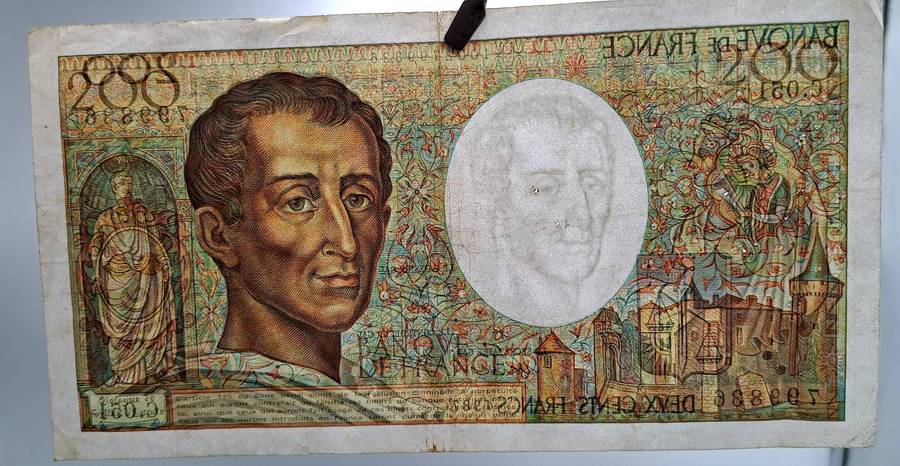1994 France 200 Francs - Montesquieu type 1981, article 442- Banknote