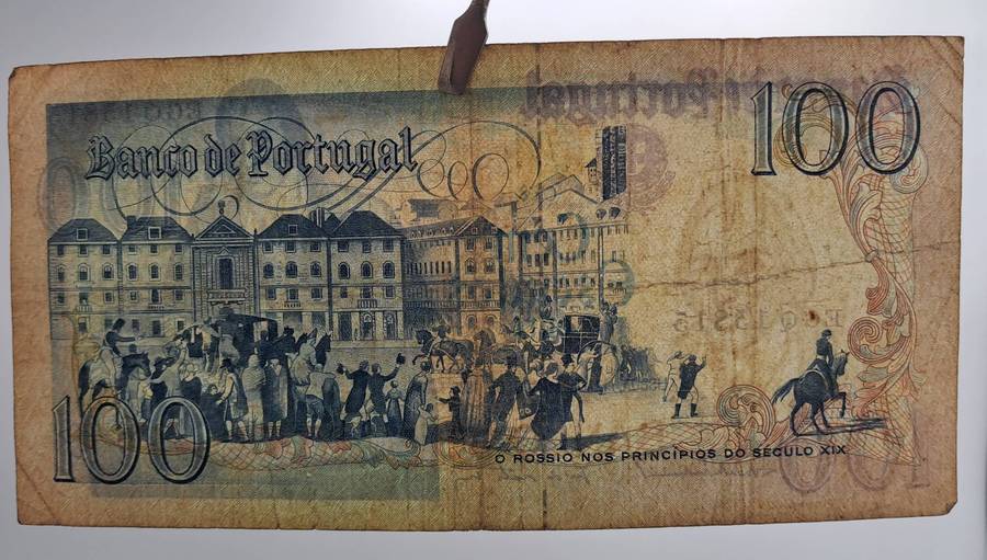 1985 Portugal 100 Escudos 8th. print Banknote