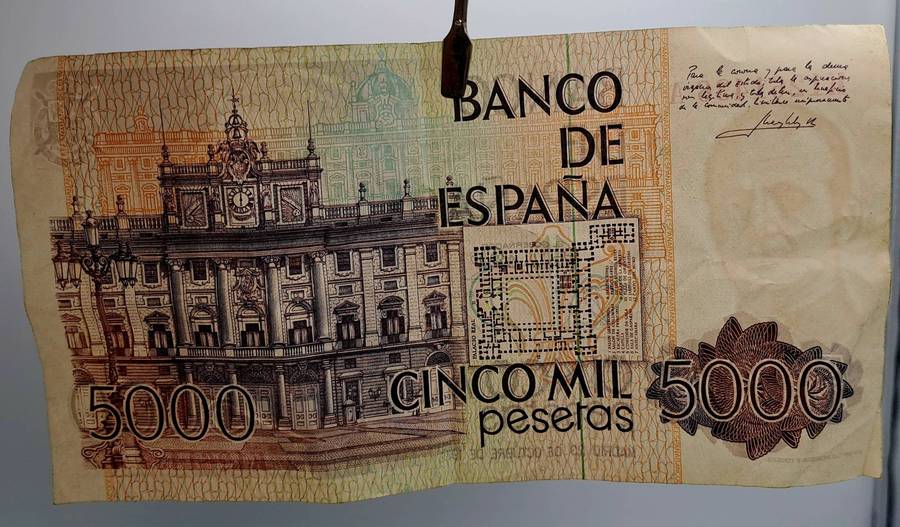 1979 Spain 5000 Pesetas - Juan Carlos I Bank Note