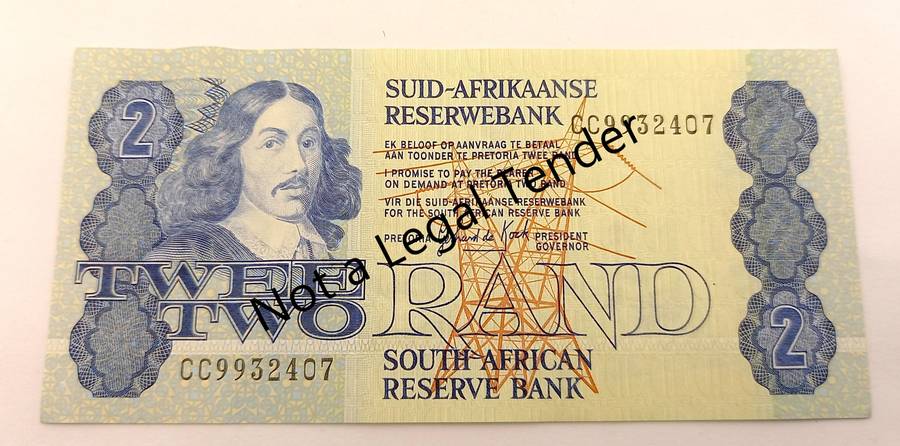 1984 -2 Rand -Signature GPC de Kock -Excellent Condition