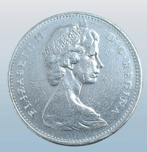 1976 Canada  5 Cents - Elizabeth II 2nd portrait