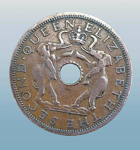 1962  Rhodesia and Nyasaland 1 Penny - Elizabeth II