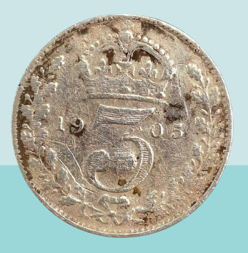 1905 United Kingdom Silver (.925) 3 Pence - Edward VII incl. Maundy
