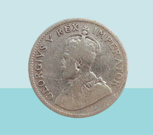 1926 Zuid Afrika (Silver .800) 3 Pence - George V ZUID-AFRIKA 3 PENCE