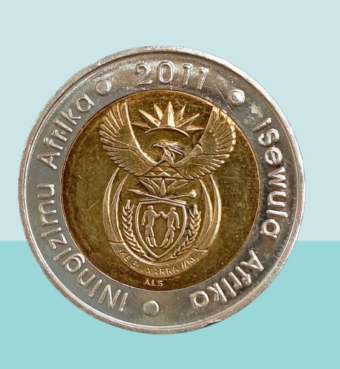 2011 South Africa 5 Rand -90 Years South African Reserve Bank