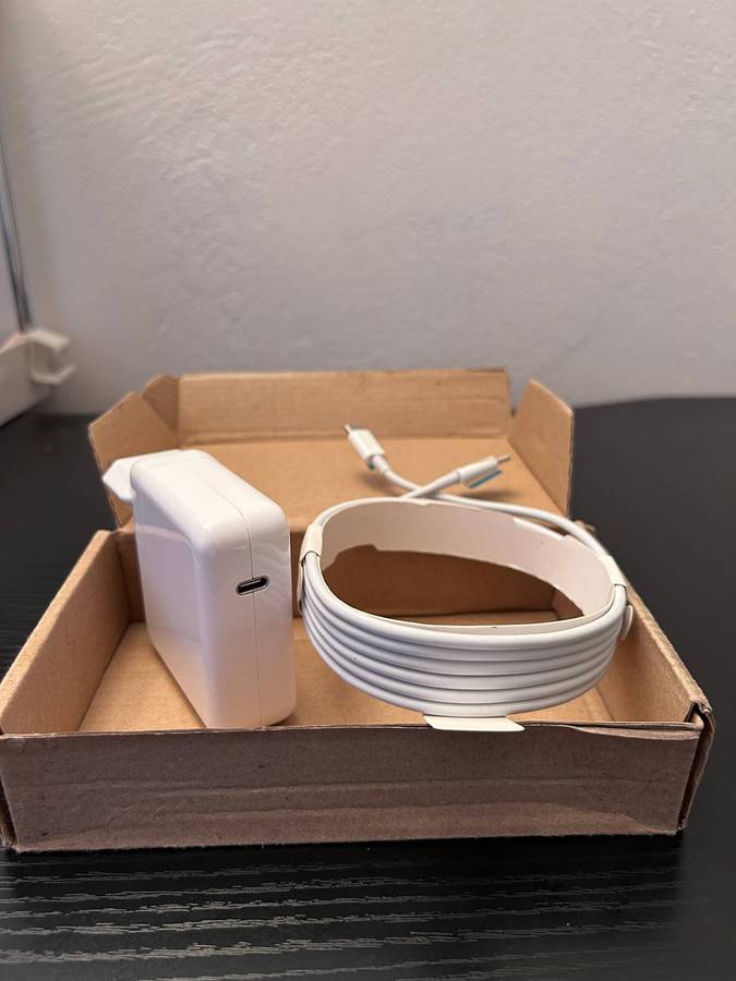 61W USB-C Power Adapter Charger + Cable for MacBook, Laptop, & Fast Phone Charging