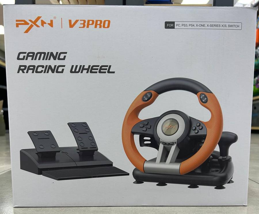 PXN V3 PRO Gaming Racing Wheel + 2-Pedal Set (180°)  PC / PS4 / Xbox One / Switch