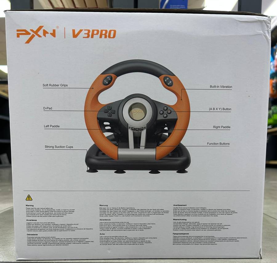PXN V3 PRO Gaming Racing Wheel + 2-Pedal Set (180°)  PC / PS4 / Xbox One / Switch