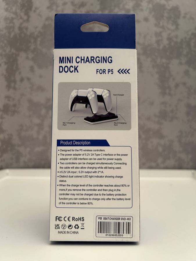 Charging Dock for PS5 Controllers  Dual Fast Charger