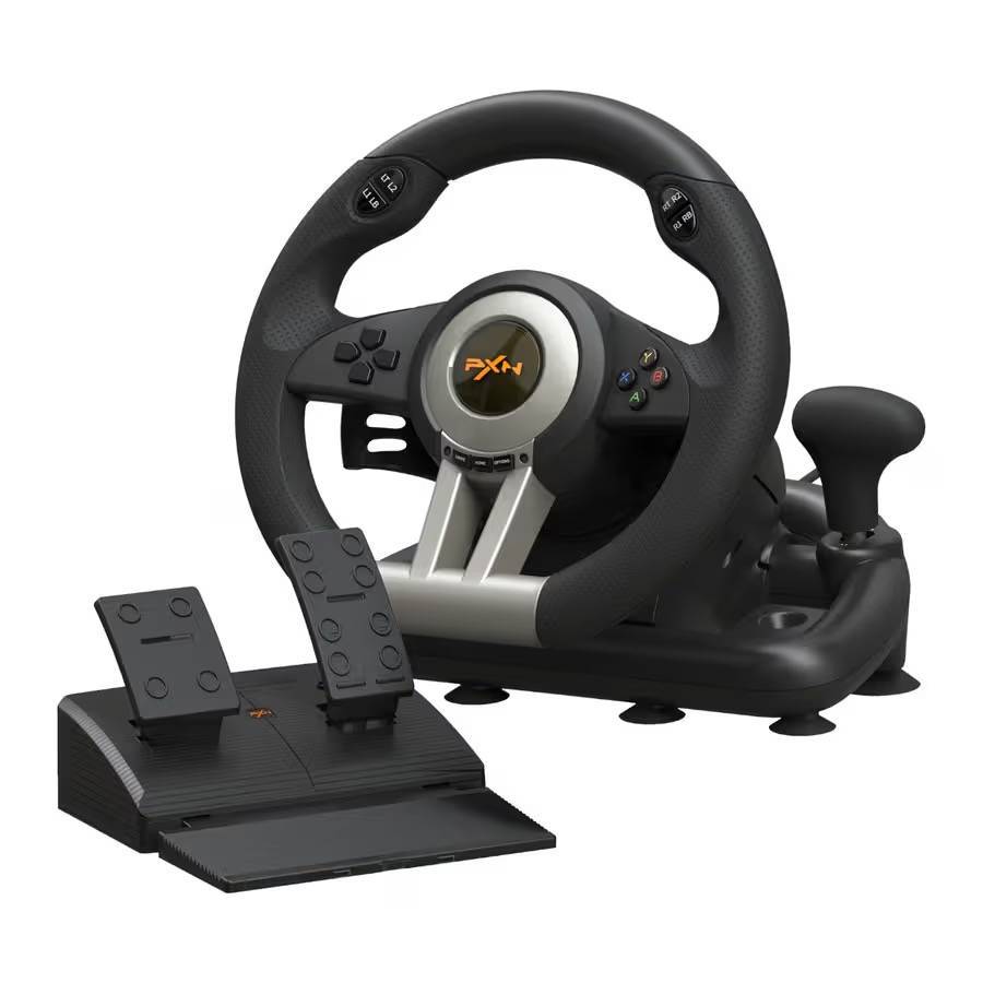 PXN V3 PRO Gaming Racing Wheel + 2-Pedal Set (180°)  PC / PS4 / Xbox One / Switch