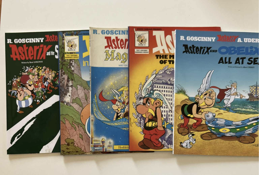 12x Asterix Comic Books & Others