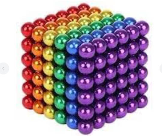 Magnetic Balls (Spheres) - 216 Piece Building Set - multicoloured- 5mm