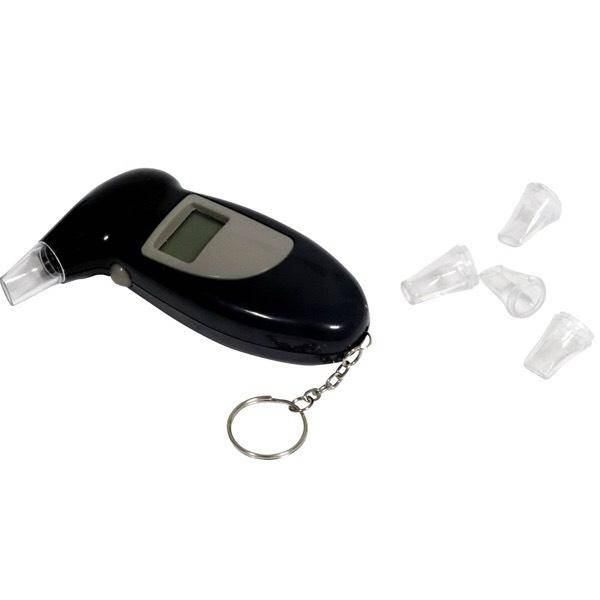 Breathalyzer Alcohol Tester with LCD Display - Black