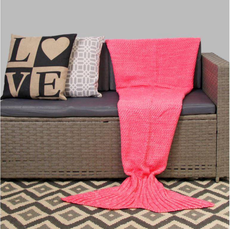 Mermaid Blanket Adult Purple/Grey