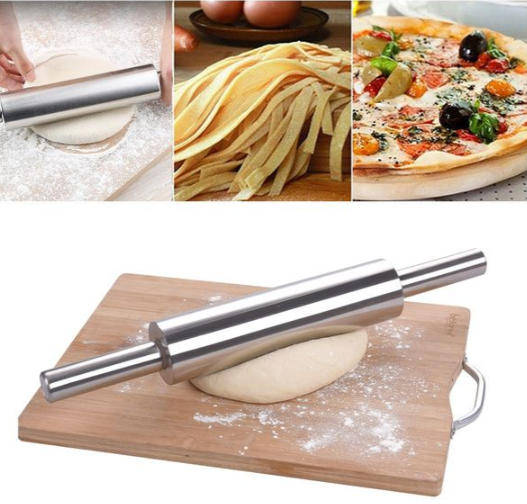 Stainless Steel Rolling Pin 44cm (Non Stick)