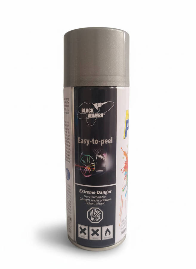 Mamba Rubber Spray Paint 400ml(Silver)