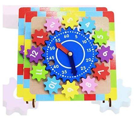 Wooden Gear Clock Eduacational