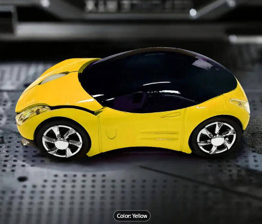 Car Model Wireless Mouse USB 2.4G Receiver (Silver/Grey)