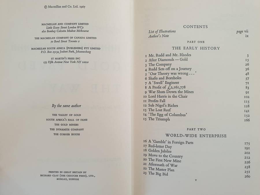 A P Cartwright : "Gold Paved the Way" (First Edition)