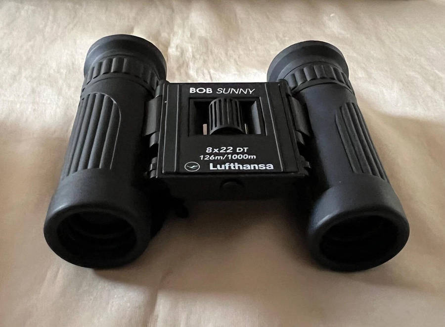 LUFTHANSA 8 x 22 DT 126m/1000m Binoculars by Bob Sunny w/ Original Case