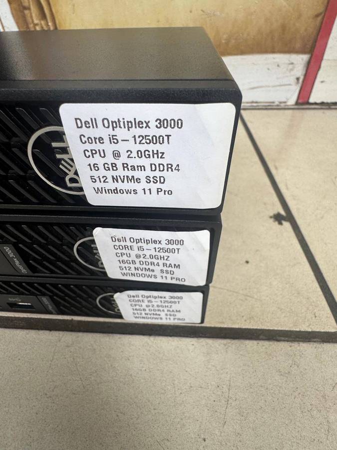 Dell OptiPlex 3000 MFF PC  Intel Core i5-12500T 512GB SSD 16GB RAM Win 11 Pro
