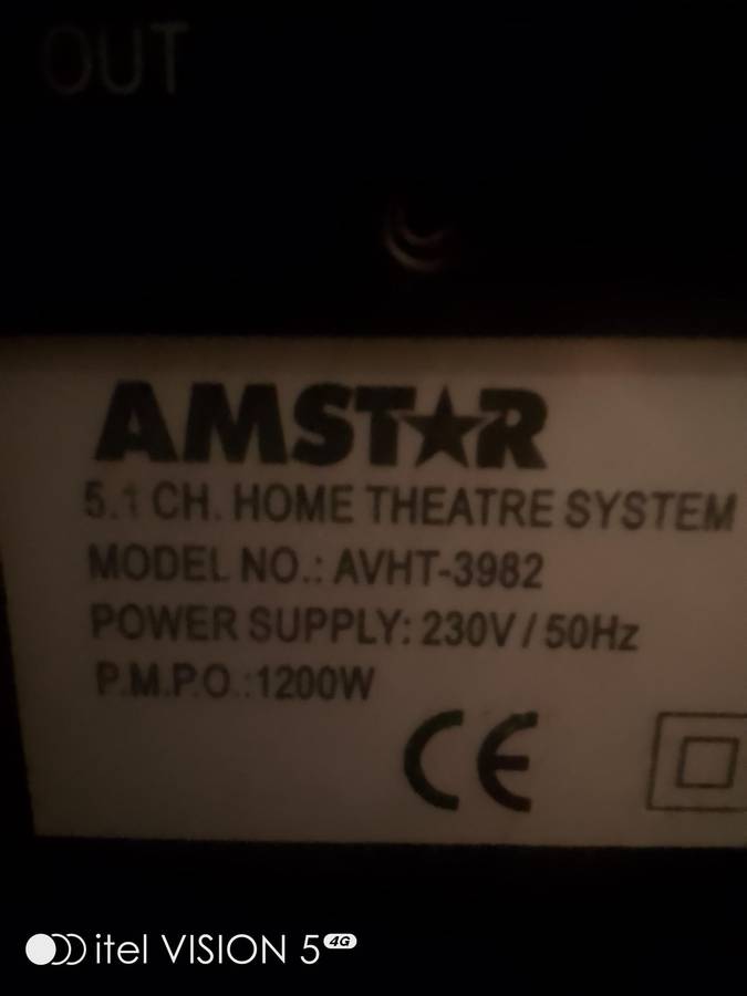 Home Theatre system 5.1CH amplifier