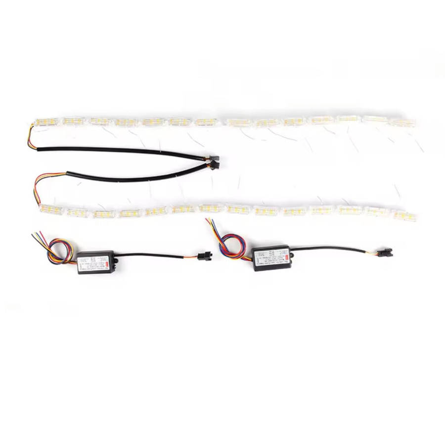 Daytime running lights- Crystal water lamp with telescopic steering