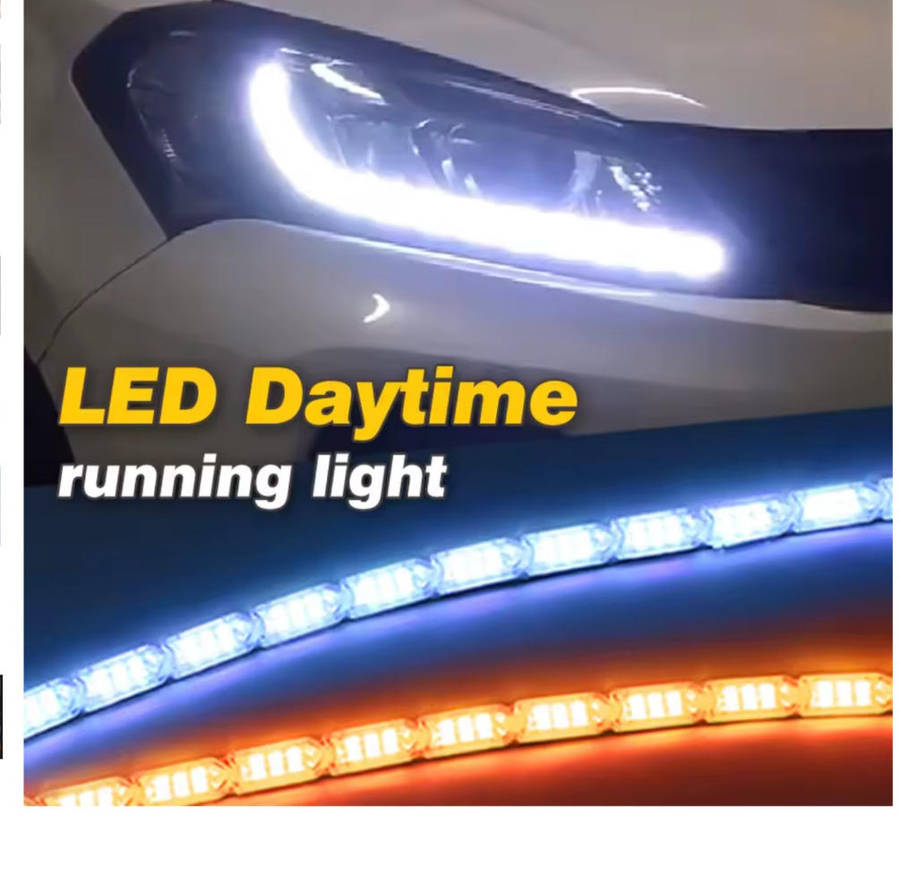 Daytime running lights- Crystal water lamp with telescopic steering
