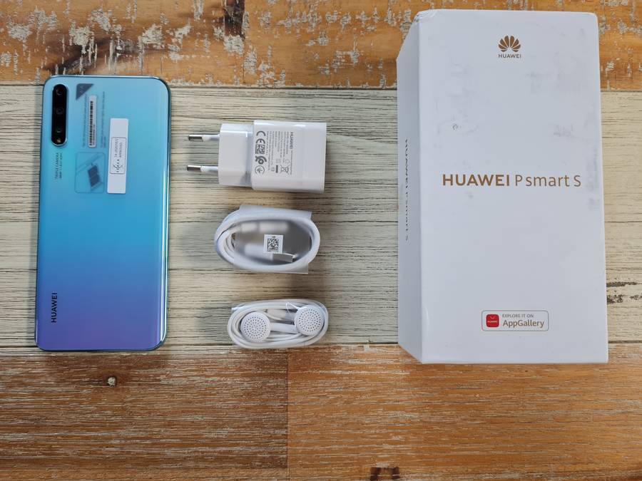 HUAWEI P SMART S SMARTPHONE || 128G/4G, 48MP TRIPLE CAM, IN DISPLAY FINGERPRINT BLUE COLOR