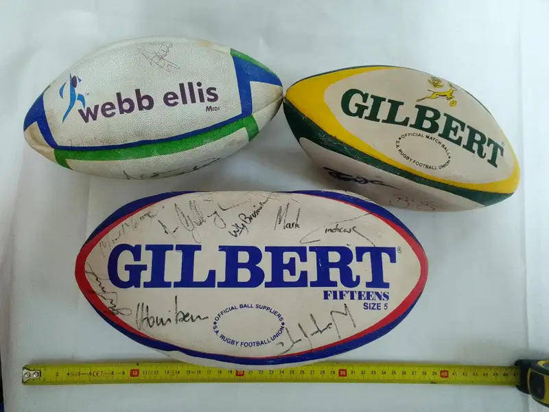 Springbok Rugby Legends - Signed Rugby Ball Collection