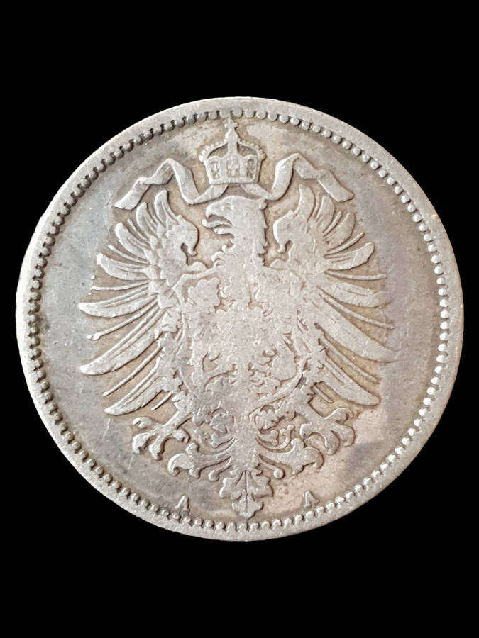 1875 German Empire 1 Mark Silver  Berlin Mint (A)
