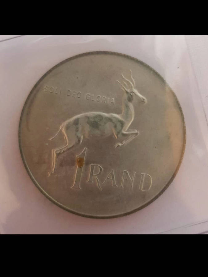 Scarce 1971 Proof Coin Set Includes Silver 1 Rand Coin Original SA Mint Packaging |