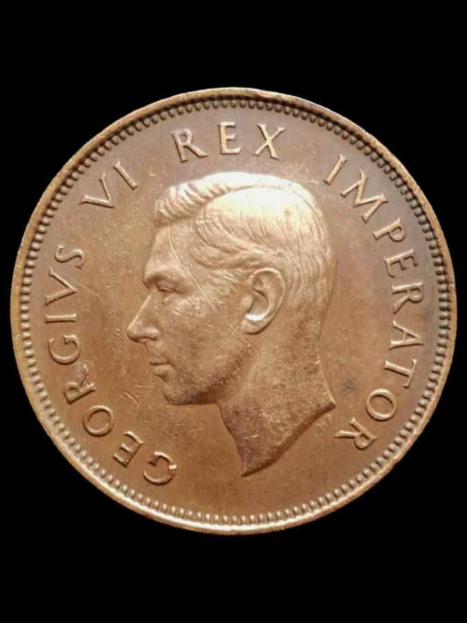 South Africa 1937 Half Penny (½d)  King George VI  First Year of Issue