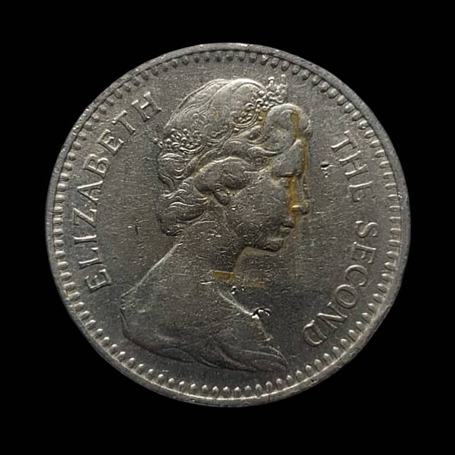 1964 Rhodesia 20 Cents  Queen Elizabeth II  Rhodesian Bird | Collectible Coin
