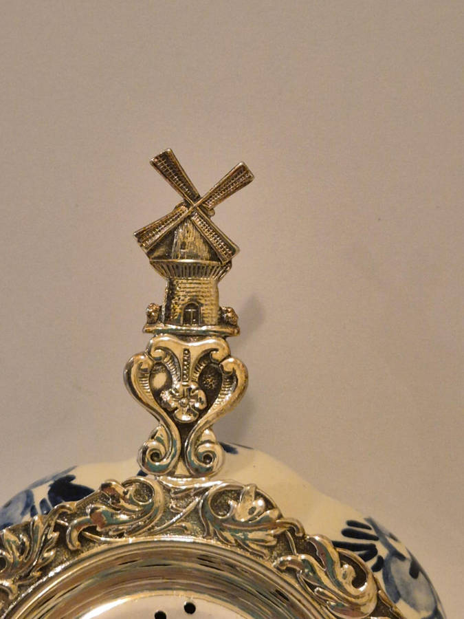 Vintage Delft Blue Tea Strainer