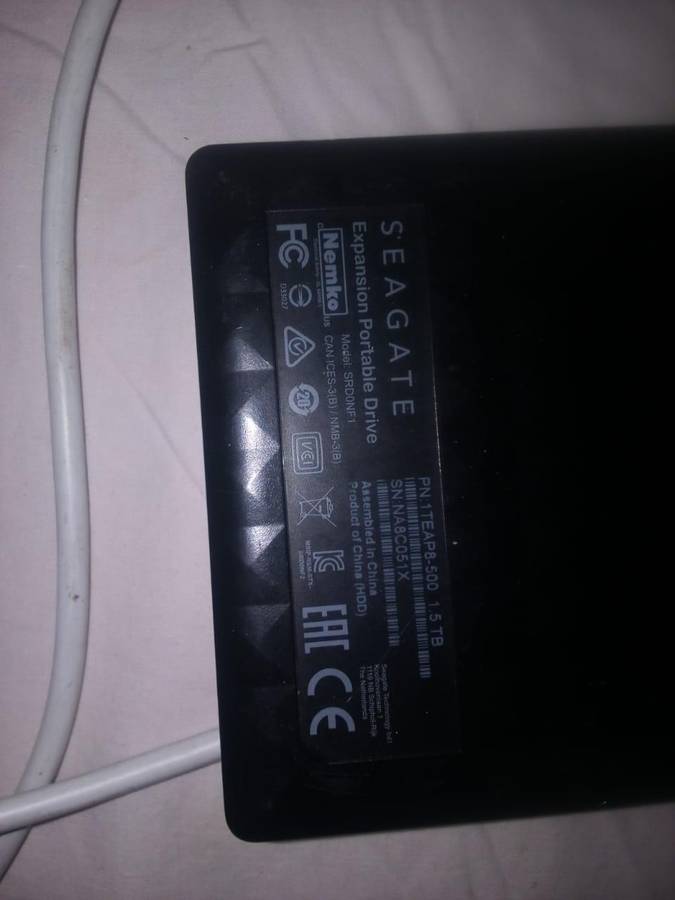 1500GB SEAGATE 1.5TB