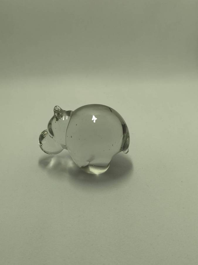 Handmade Glass Pumpkin and Hippo Ornaments
