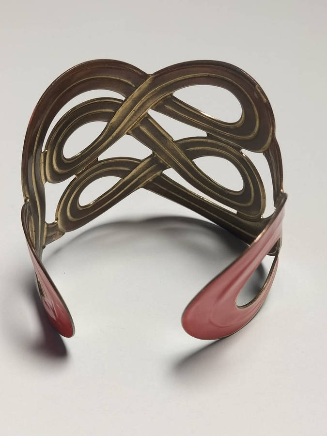 Red cuff bangle