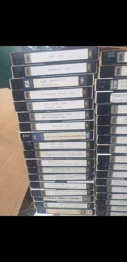 Vintage Vhs cassetes