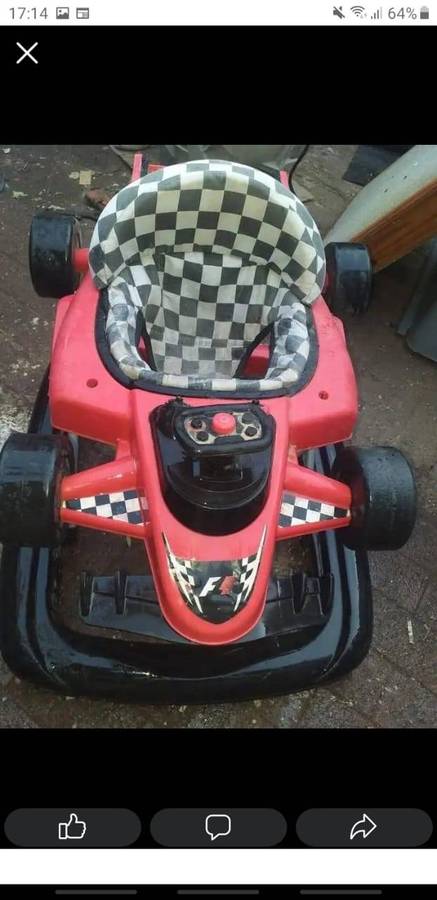 racing car baby walking ring