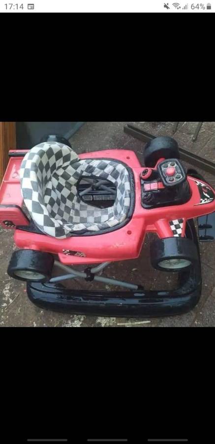 racing car baby walking ring