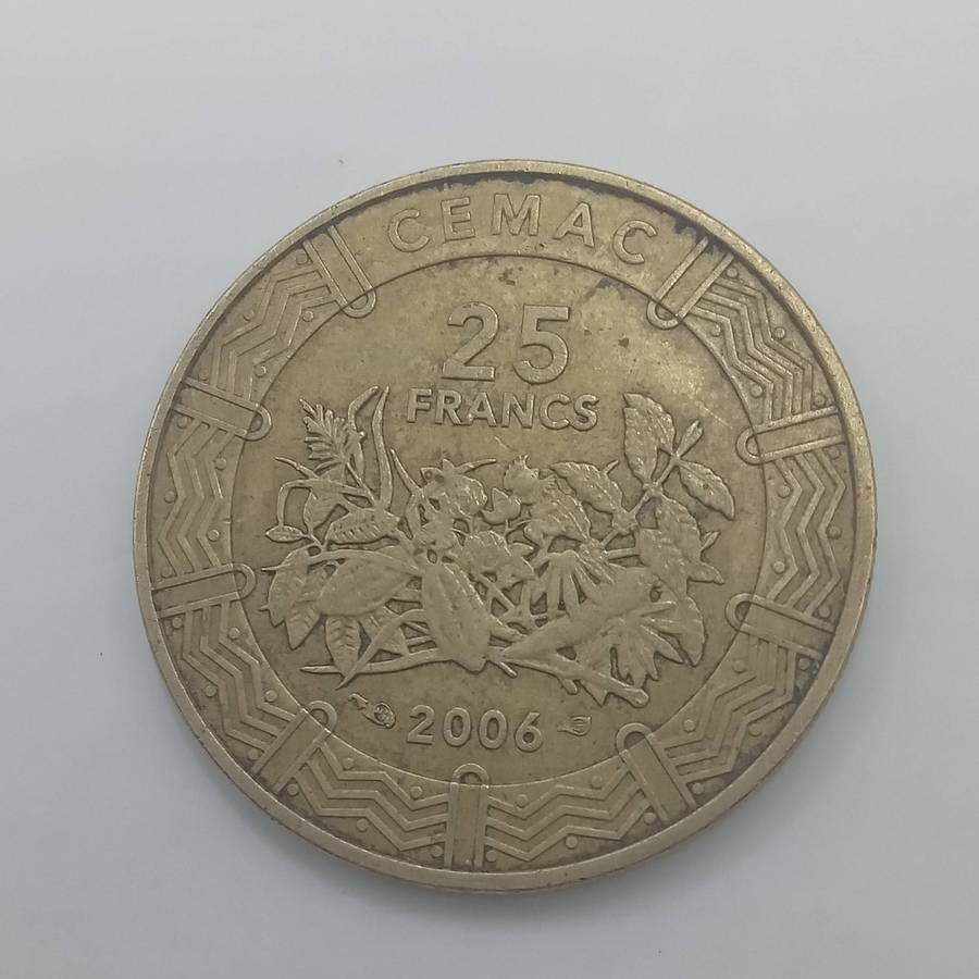 2006 CENTRAL AFRICAN STATES  25 FCFA- 25 FRANCS COIN