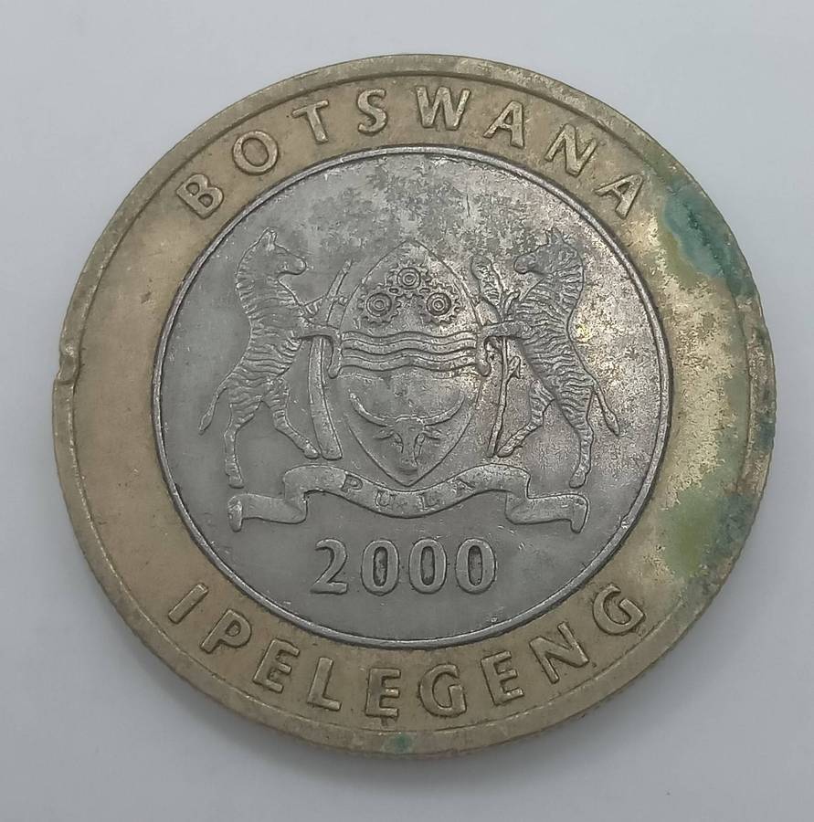 ONE 2000 BOTSWANA 5 PULA COIN